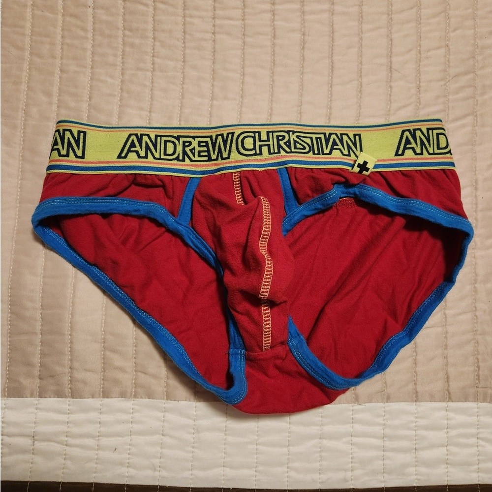 Andrew Christian Briefs w/ Show-it pouch.